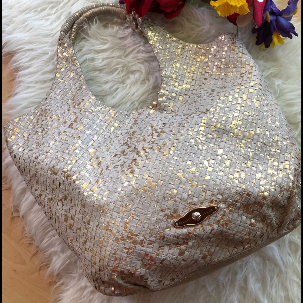 🌺LARGE woven leather HOBO bag🌺